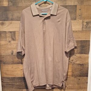 Men's Light Brown Daniel Cremieux XL Polo Shirt
